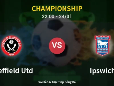 Soi Kèo Sheffield Utd vs Ipswich – 22:00 24/01 | Nhận Định, Dự Đoán Tỷ Số
