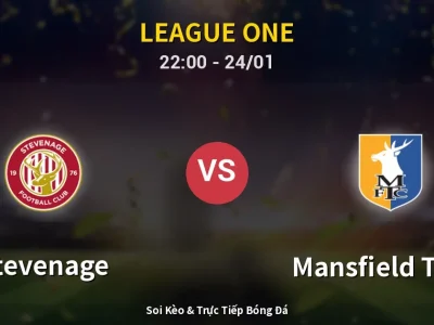 Soi Kèo Stevenage vs Mansfield Town – 22:00 24/01 | Nhận Định, Dự Đoán Tỷ Số