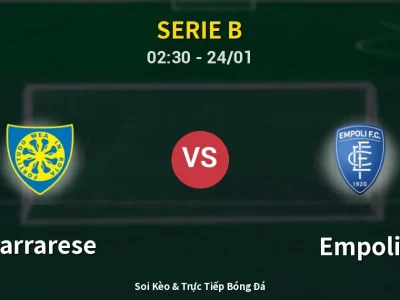 Kết Quả: Carrarese 3-0 Empoli – Highlight & Bàn Thắng | Serie B