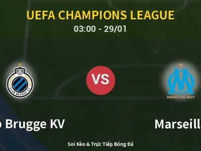 Kết Quả: Club Brugge KV 3-0 Marseille – Highlight & Bàn Thắng | UEFA Champions League