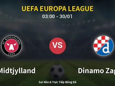 Kết Quả: FC Midtjylland 2-0 Dinamo Zagreb – Highlight & Bàn Thắng | UEFA Europa League