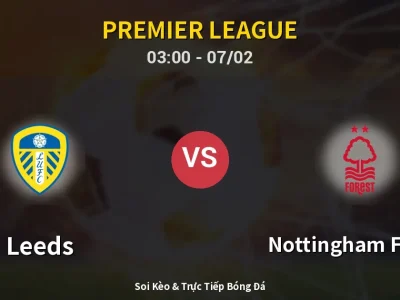 Kết Quả: Leeds 3-1 Nottingham Forest – Highlight & Bàn Thắng | Premier League