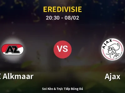🔴 Trực Tiếp: AZ Alkmaar 0-0 Ajax – Link Xem Eredivisie (Full HD)