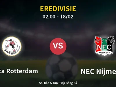 Kết Quả: Sparta Rotterdam 1-1 NEC Nijmegen – Highlight & Bàn Thắng | Eredivisie