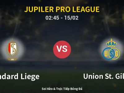 Kết Quả: Standard Liege 1-1 Union St. Gilloise – Highlight & Bàn Thắng | Jupiler Pro League