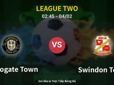 Kết Quả: Harrogate Town 0-1 Swindon Town – Highlight & Bàn Thắng | League Two