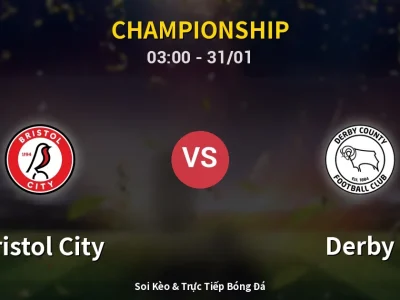 Kết Quả: Bristol City 0-5 Derby – Highlight & Bàn Thắng | Championship