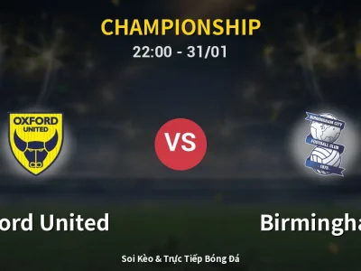 Soi Kèo Oxford United vs Birmingham – 22:00 31/01 | Nhận Định, Dự Đoán Tỷ Số
