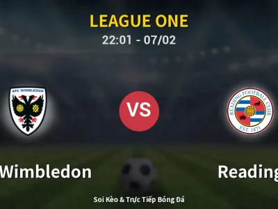 Soi Kèo AFC Wimbledon vs Reading – 22:01 07/02 | Nhận Định, Dự Đoán Tỷ Số