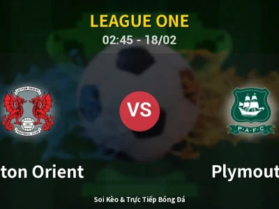 Kết Quả: Leyton Orient 1-3 Plymouth – Highlight & Bàn Thắng | League One
