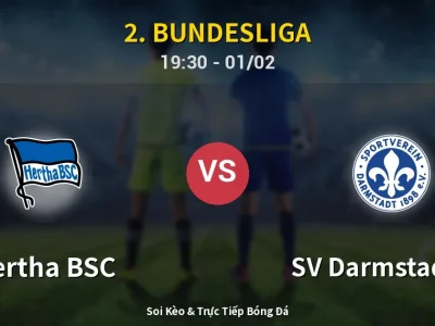 🔴 Trực Tiếp: Hertha BSC 2-1 SV Darmstadt 98 – Link Xem 2. Bundesliga (Full HD)