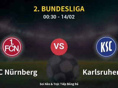 Kết Quả: 1. FC Nürnberg 5-1 Karlsruher SC – Highlight & Bàn Thắng | 2. Bundesliga