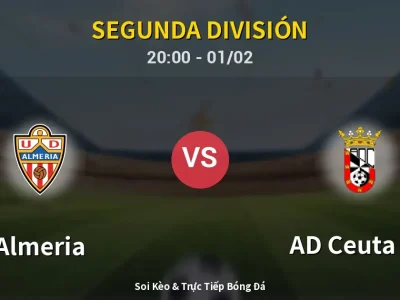 🔴 Trực Tiếp: Almeria 3-1 AD Ceuta FC – Link Xem Segunda División (Full HD)