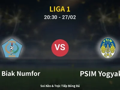 🔴 Trực Tiếp: PSBS Biak Numfor 1-3 PSIM Yogyakarta – Link Xem Liga 1 (Full HD)