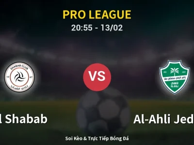 🔴 Trực Tiếp: Al Shabab 0-1 Al-Ahli Jeddah – Link Xem Pro League (Full HD)