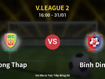 Kết Quả: Dong Thap 1-1 Binh Dinh – Highlight & Bàn Thắng | V.League 2