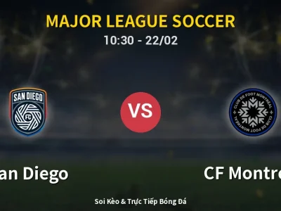 Kết Quả: San Diego 5-0 CF Montreal – Highlight & Bàn Thắng | Major League Soccer