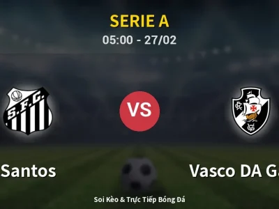 Kết Quả: Santos 2-1 Vasco DA Gama – Highlight & Bàn Thắng | Serie A