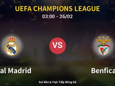 Kết Quả: Real Madrid 2-1 Benfica – Highlight & Bàn Thắng | UEFA Champions League