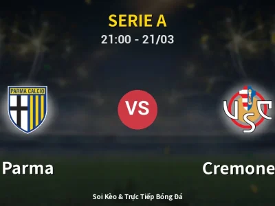 🔴 Trực Tiếp: Parma 0-0 Cremonese – Link Xem Serie A (Full HD)