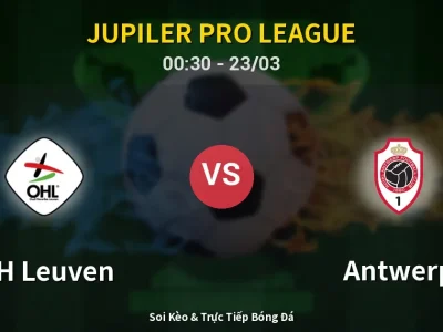 Kết Quả: OH Leuven 1-0 Antwerp – Highlight & Bàn Thắng | Jupiler Pro League