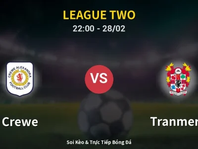 Soi Kèo Crewe vs Tranmere – 22:00 28/02 | Nhận Định, Dự Đoán Tỷ Số