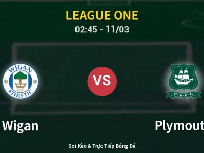 Kết Quả: Wigan 0-3 Plymouth – Highlight & Bàn Thắng | League One