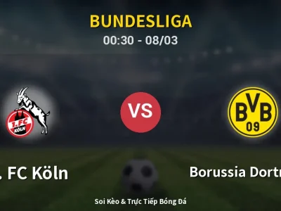 Kết Quả: 1. FC Köln 1-2 Borussia Dortmund – Highlight & Bàn Thắng | Bundesliga