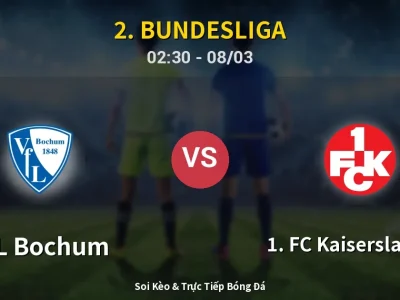 Kết Quả: VfL Bochum 3-2 1. FC Kaiserslautern – Highlight & Bàn Thắng | 2. Bundesliga