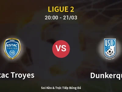 🔴 Trực Tiếp: Estac Troyes 2-1 Dunkerque – Link Xem Ligue 2 (Full HD)