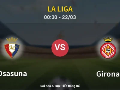 Kết Quả: Osasuna 1-0 Girona – Highlight & Bàn Thắng | La Liga