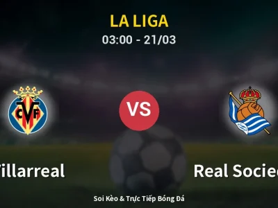 Kết Quả: Villarreal 3-1 Real Sociedad – Highlight & Bàn Thắng | La Liga