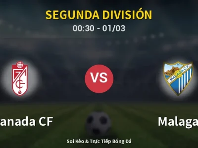 Kết Quả: Granada CF 0-1 Malaga – Highlight & Bàn Thắng | Segunda División