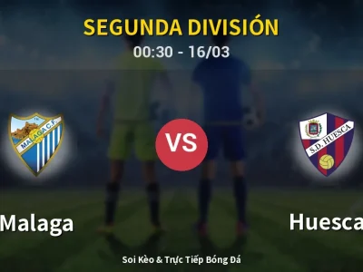 Kết Quả: Malaga 5-3 Huesca – Highlight & Bàn Thắng | Segunda División