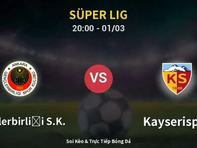 Kết Quả: Gençlerbirliği S.K. 0-0 Kayserispor – Highlight & Bàn Thắng | Süper Lig