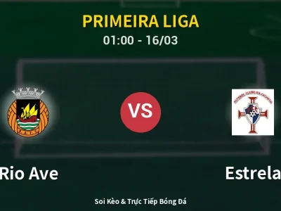 Kết Quả: Rio Ave 2-1 Estrela – Highlight & Bàn Thắng | Primeira Liga