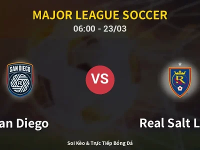 Soi Kèo San Diego vs Real Salt Lake – 06:00 23/03 | Nhận Định, Dự Đoán Tỷ Số