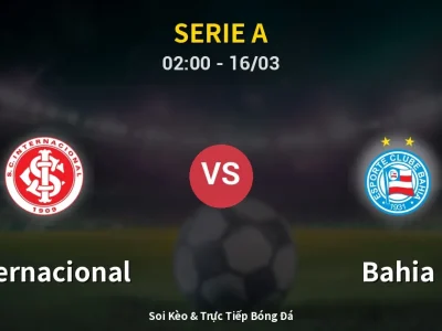 Kết Quả: Internacional 0-1 Bahia – Highlight & Bàn Thắng | Serie A