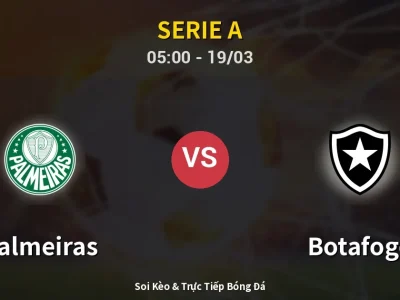 Kết Quả: Palmeiras 2-1 Botafogo – Highlight & Bàn Thắng | Serie A