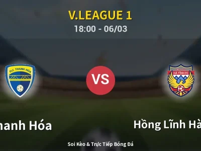 Kết Quả: Thanh Hóa 0-1 Hồng Lĩnh Hà Tĩnh – Highlight & Bàn Thắng | V.League 1