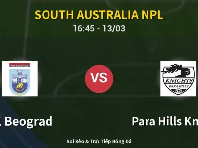 Kết Quả: FK Beograd 5-0 Para Hills Knights – Highlight & Bàn Thắng | South Australia NPL
