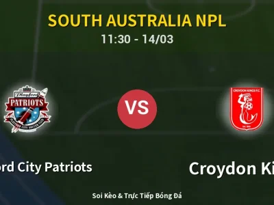 Kết Quả: Playford City Patriots 2-0 Croydon Kings – Highlight & Bàn Thắng | South Australia NPL