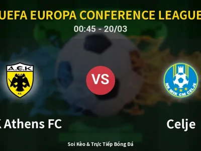 Kết Quả: AEK Athens FC 0-2 Celje – Highlight & Bàn Thắng | UEFA Europa Conference League