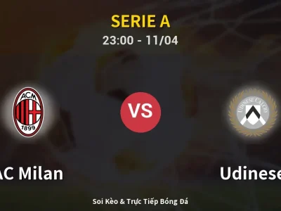 Soi Kèo AC Milan vs Udinese – 23:00 11/04 | Nhận Định, Dự Đoán Tỷ Số
