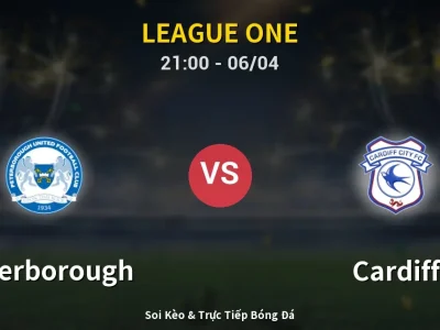 Soi Kèo Peterborough vs Cardiff – 21:00 06/04 | Nhận Định, Dự Đoán Tỷ Số