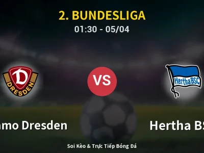 Kết Quả: Dynamo Dresden 0-1 Hertha BSC – Highlight & Bàn Thắng | 2. Bundesliga